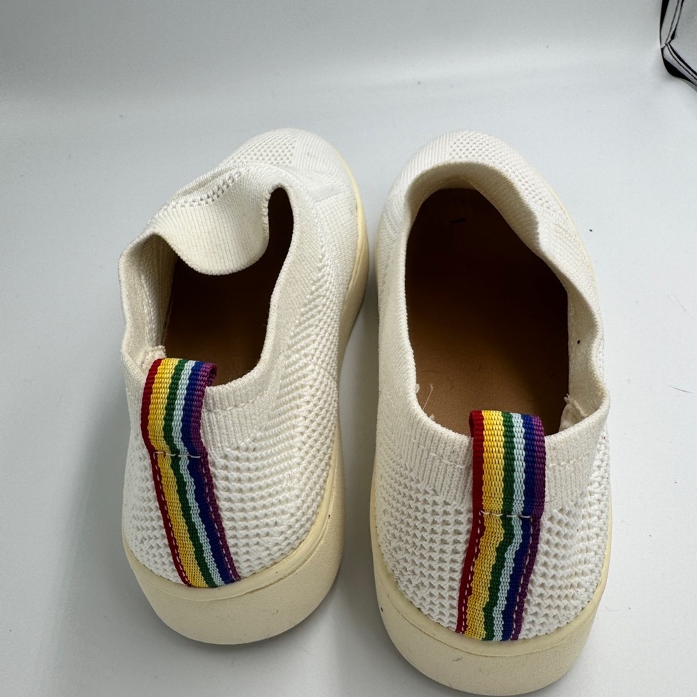 Dunes Women’s Size 8.5 Ivory Off White Knit Slip-On Sneakers Shoes - Picture 3 of 7